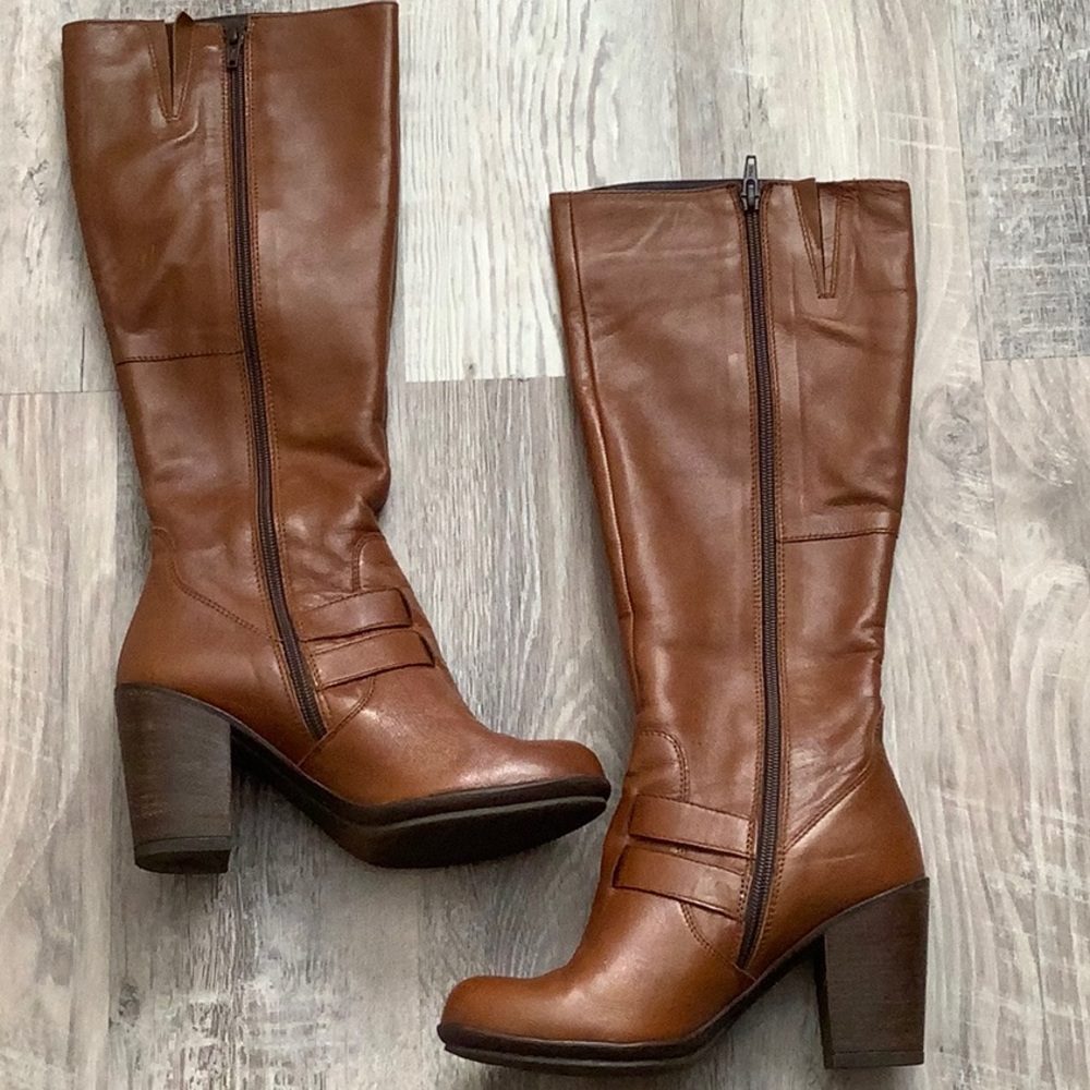 Aldo Zip Up Boots - Size 37 - Brown